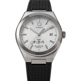Q Timex Silver-Tone Round Dial Analog Men's Watch - TW2Y12200UJ