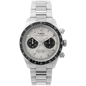 TIMEX Waterbury Silver-Tone Round Dial Analog Men's Watch - TW2Y19200UJ - KRISHNA WATCH COMPANY
