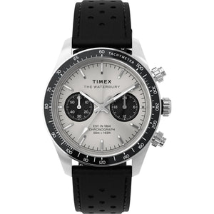 TIMEX Waterbury Silver-Tone Round Dial Analog Men's Watch - TW2Y19300UJ - KRISHNA WATCH COMPANY