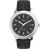 TIMEX Waterbury Black Round Dial Mechanical Automatic Men's Watch - TW2Y23000UJ
