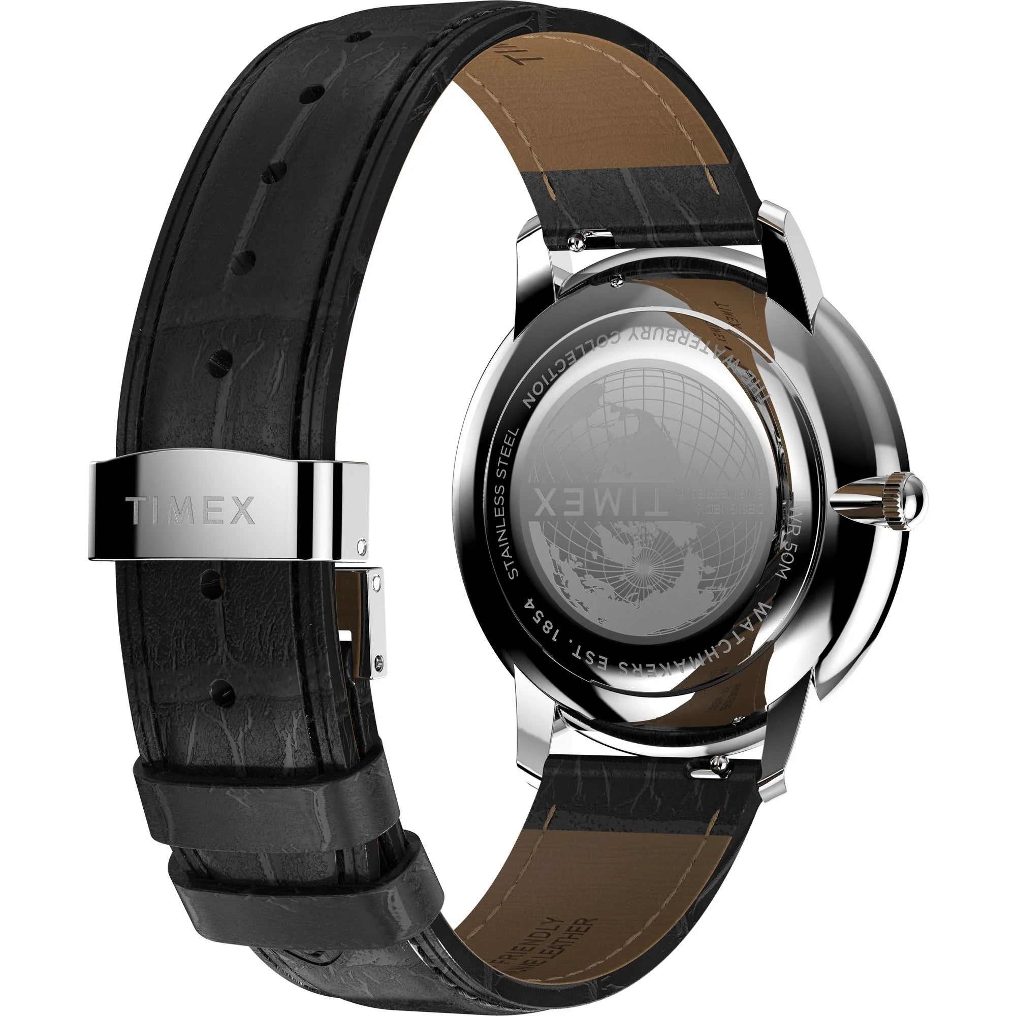 TIMEX Waterbury Silver-Tone Round Dial Analog Men's Watch - TW2Y23100UJ - KRISHNA WATCH COMPANY