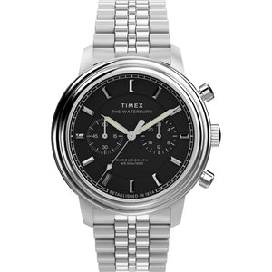 TIMEX Waterbury Black Round Dial Analog Men's Watch - TW2Y23400UJ - KRISHNA WATCH COMPANY