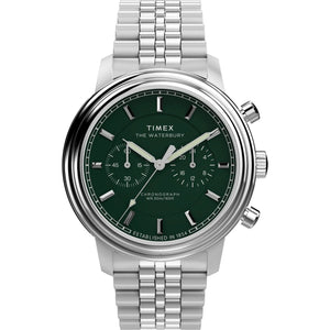 TIMEX Waterbury Green Round Dial Analog Men's Watch - TW2Y23600UJ - KRISHNA WATCH COMPANY
