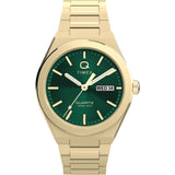 TIMEX Q Continental Green Round Dial Analog Men's Watch - TW2Y35100 - KRISHNA WATCH COMPANY