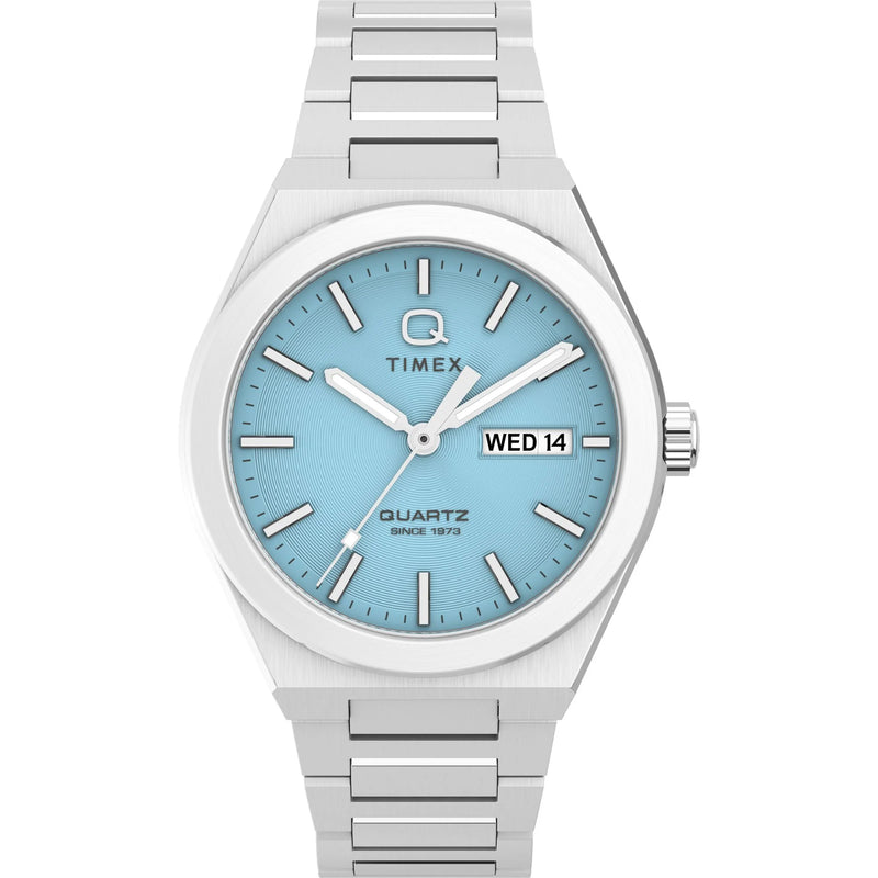 TIMEX Q Continental Blue Round Dial Analog Men's Watch - TW2Y35200 - KRISHNA WATCH COMPANY