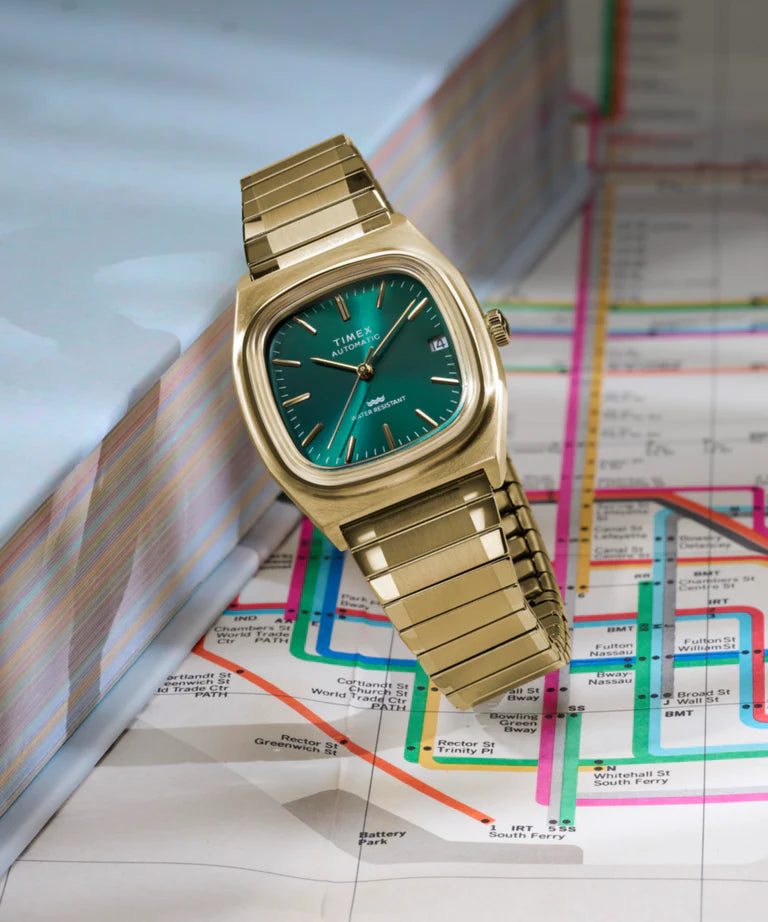 Timex E Line Automatic 34mm Watch TW2Y67700IK - KRISHNA WATCH COMPANY