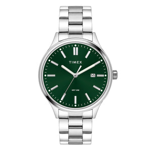 Timex Men Green Round Dial Analog Watch - TWEG18432 - KRISHNA WATCH COMPANY