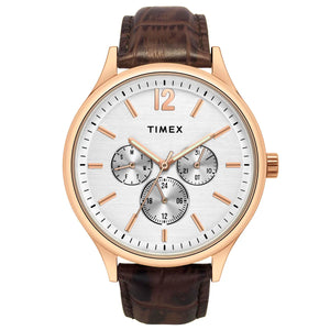 Timex Men White Round Dial Analog Watch - TWEG18433 - KRISHNA WATCH COMPANY