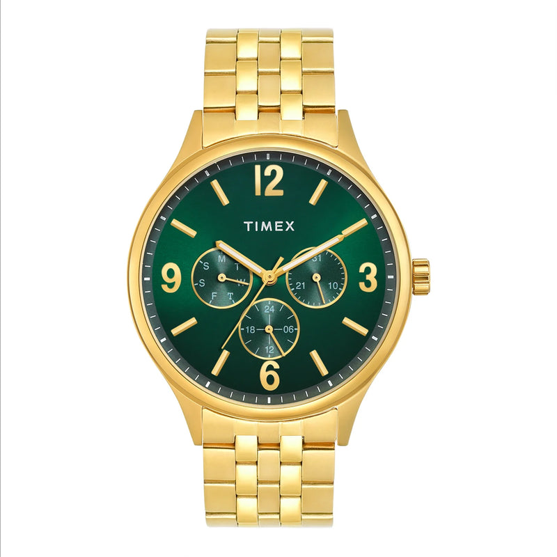 TIMEX Green Round Dial Analog Men's Watch - TWEG18440