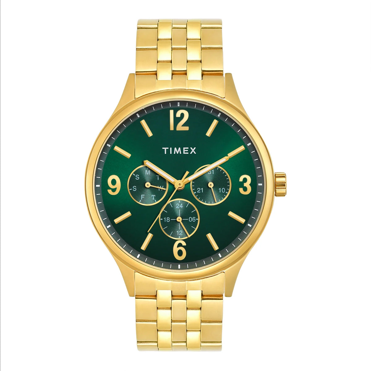TIMEX Green Round Dial Analog Men's Watch - TWEG18440