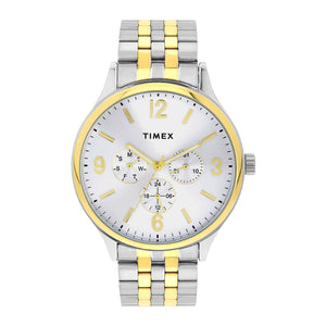 TIMEX Men Silver Round Dial Analog Watch - TWEG18441 - KRISHNA WATCH COMPANY
