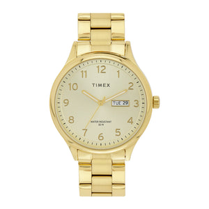 TIMEX Men Champagne Round Dial Analog Watch - TWEG18442 - KRISHNA WATCH COMPANY