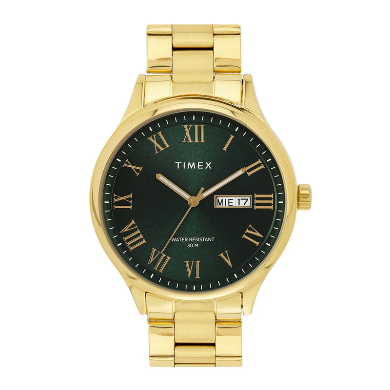 Timex Full Roman Green 43mm Dial  Astrological  Men's Watch - TWEG18446