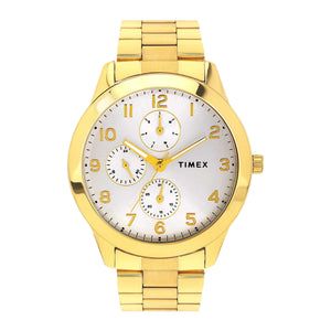 TIMEX Men Silver Round Dial Analog Watch - TWEG18524 - KRISHNA WATCH COMPANY