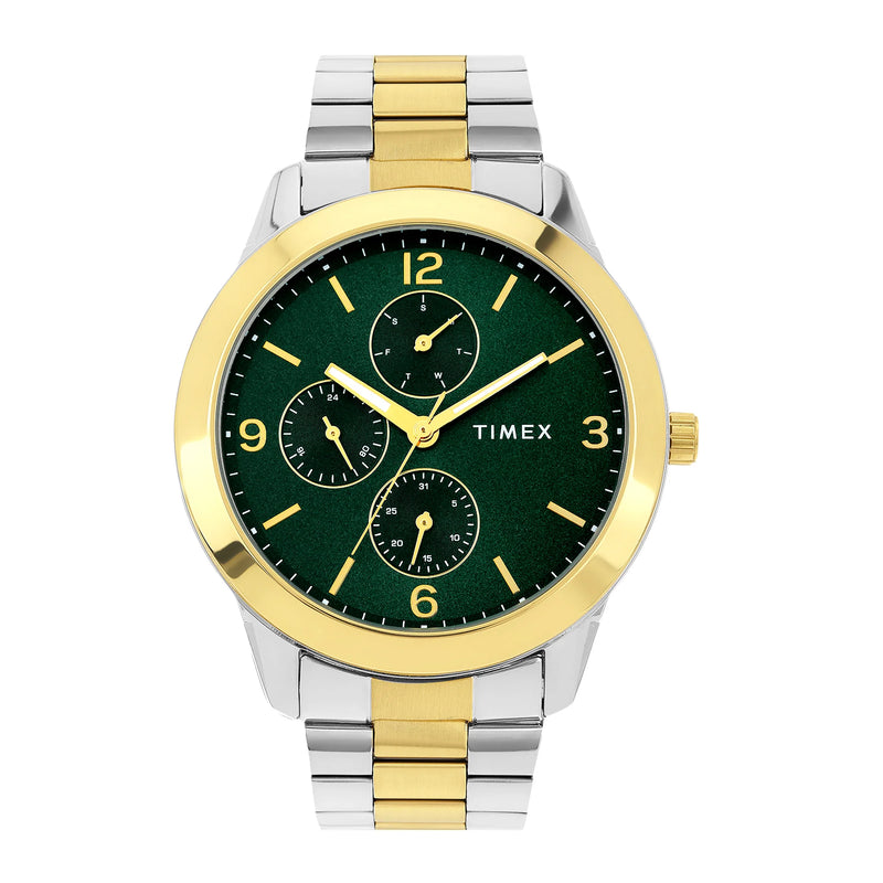 Timex Men astrology Green Round Dial Analog Watch - TWEG18525