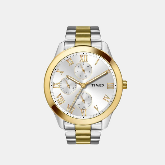 Timex Full Roman Silver ASTROLOGICAL 45 mm Dial Men's Watch TWEG18528