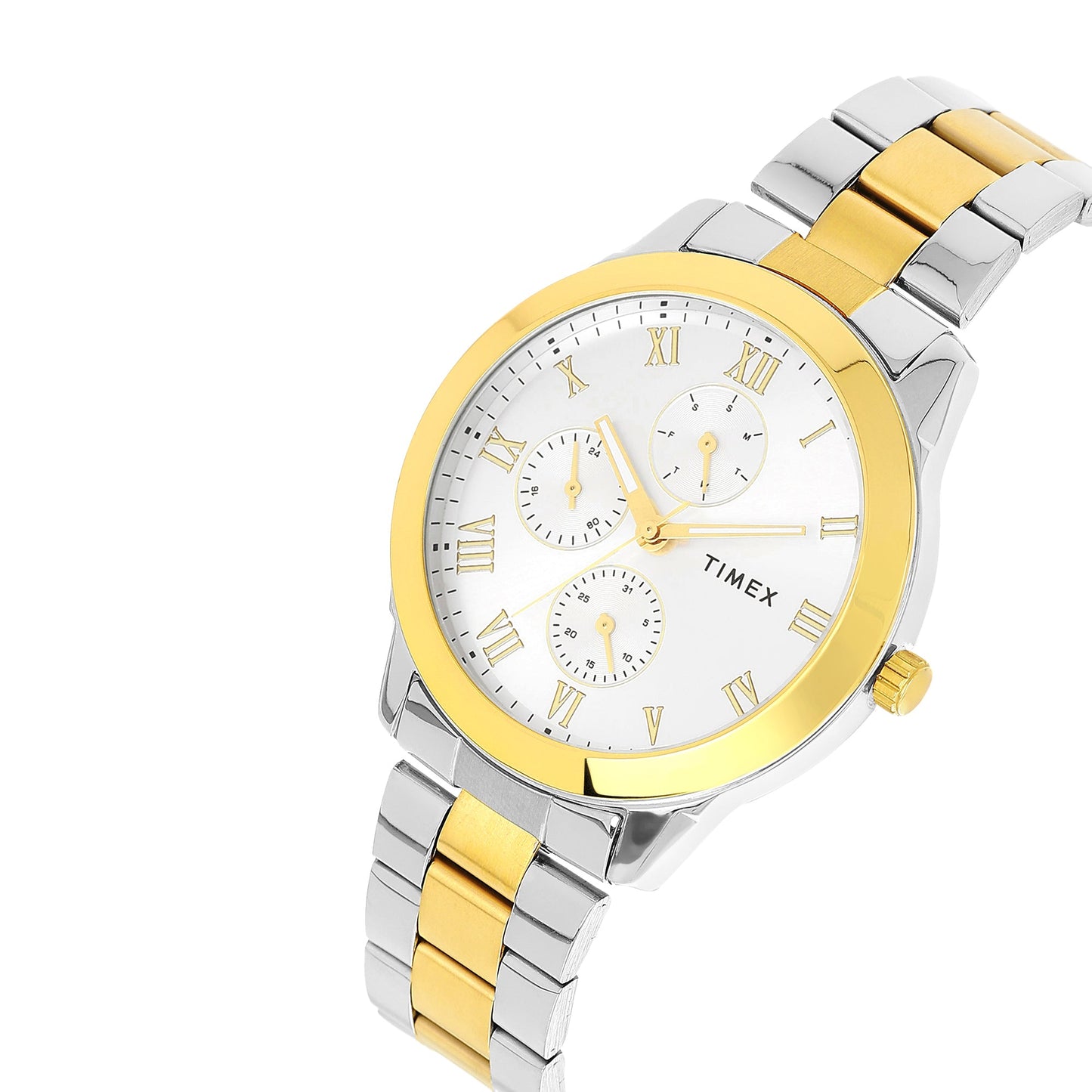 Timex Full Roman Silver ASTROLOGICAL 45 mm Dial Men's Watch - TWEG18528
