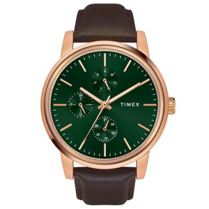 Timex Men Green Round Dial Analog Watch - TWEG18905 - KRISHNA WATCH COMPANY