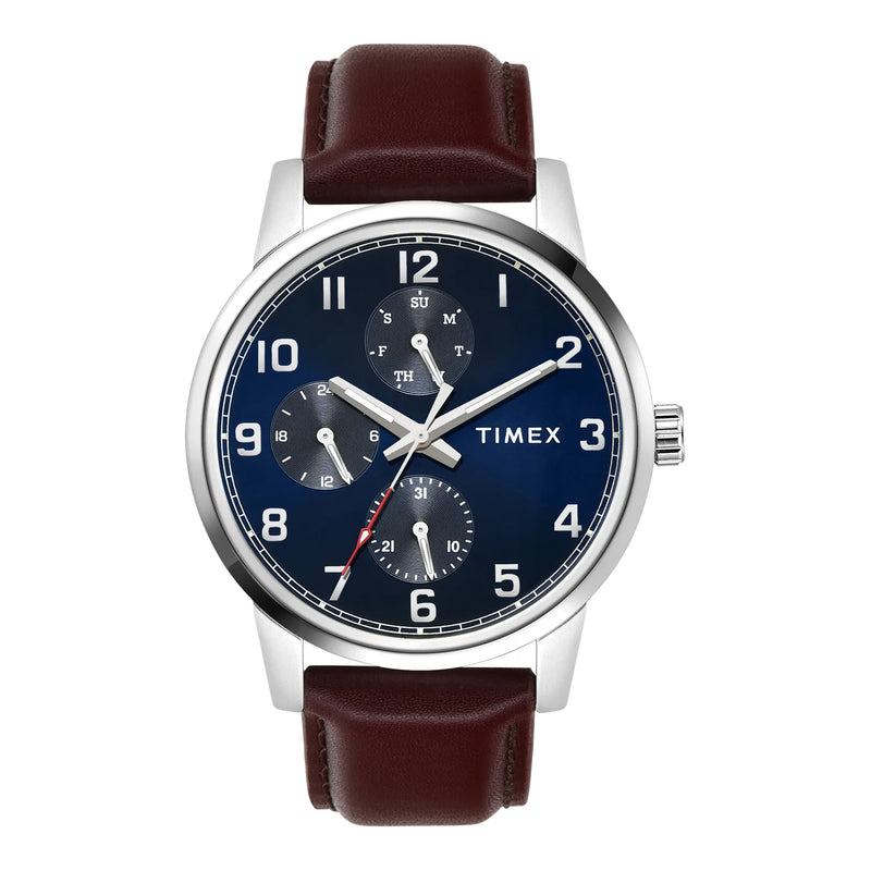 Timex Numero Blue Sunray Dial Analog Men's Watch - TWEG18906