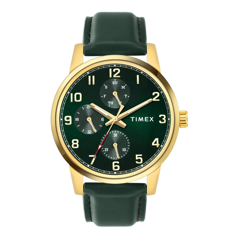 Timex Numero Green Sunray Dial Analog Men's Astrological Watch - TWEG18907