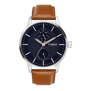 Timex Men Multifunction Blue Round Brass Dial Watch- TWEG19912 - KRISHNA WATCH COMPANY