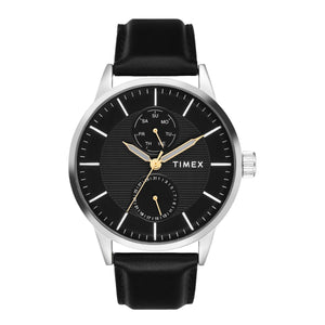 Timex Men Multifunction Black Round Brass Dial Watch- TWEG19915 - KRISHNA WATCH COMPANY