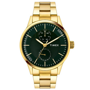 Timex Men Green Round Dial Analog Watch - TWEG19939 - KRISHNA WATCH COMPANY