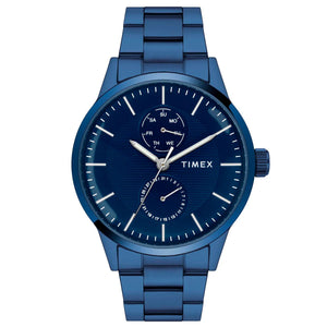 TIMEX Men Blue Round Dial Analog Watch - TWEG19940 - KRISHNA WATCH COMPANY