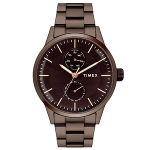 Timex Men Brown Round Dial Analog Watch - TWEG19941 - KRISHNA WATCH COMPANY
