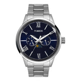 Timex Silver Case 44mm Dark Blue Dial Men's Watch TWEG19944