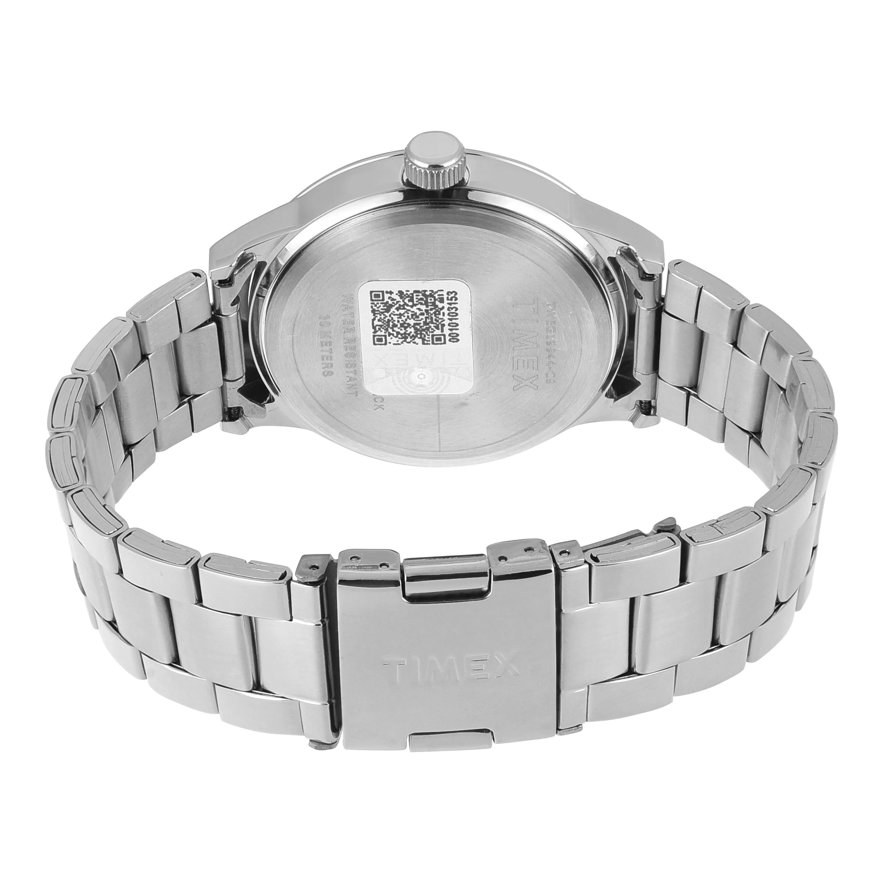 Timex Silver Case 44mm Dark Blue Dial Men's Watch TWEG19944