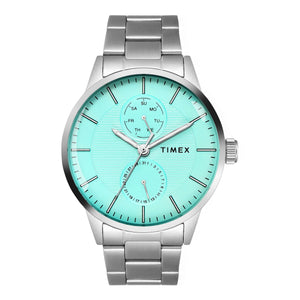 Timex Tiffany Blue Round Dial Men's Watch - TWEG19951 - KRISHNA WATCH COMPANY