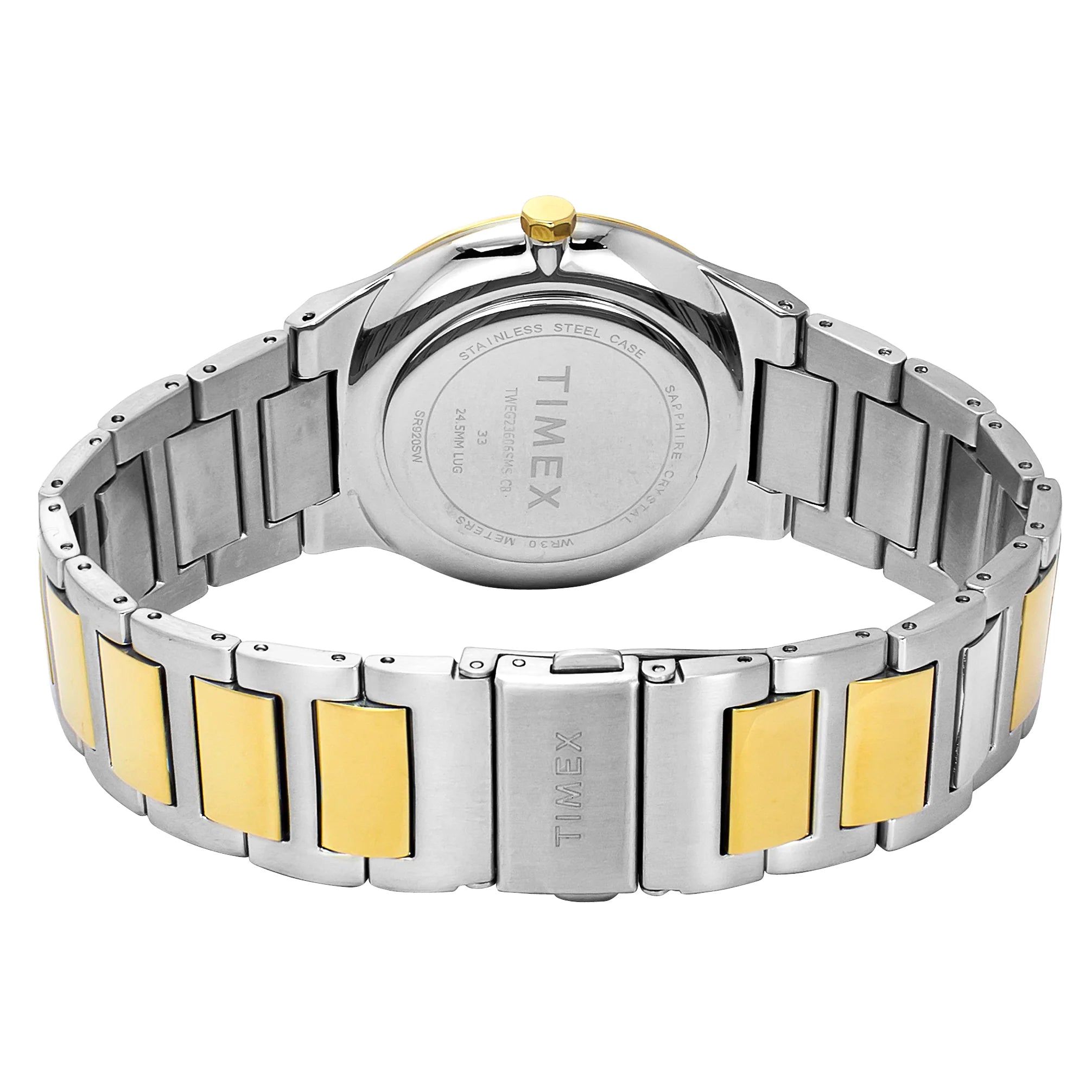 Timex Glossy White Dial Stainless Steel bracelet Men's Watch - TWEG23606