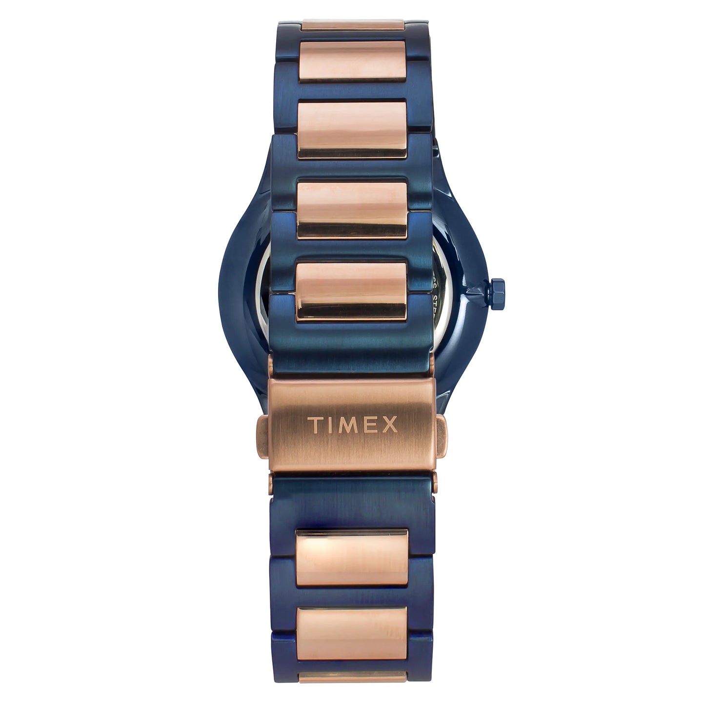 Timex Glossy Blue Dial Stainless Steel Bracelet Men's Watch - TWEG23607