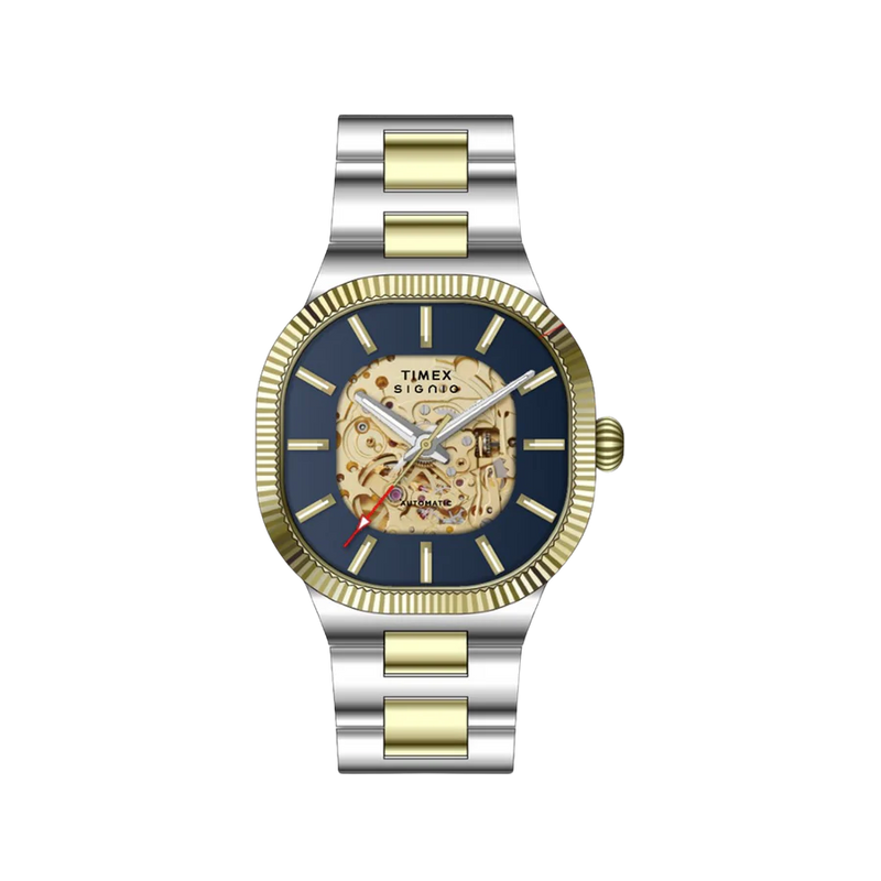 Timex Signio Automatic Skeleton Mens Watch - TWEG24700 - KRISHNA WATCH COMPANY