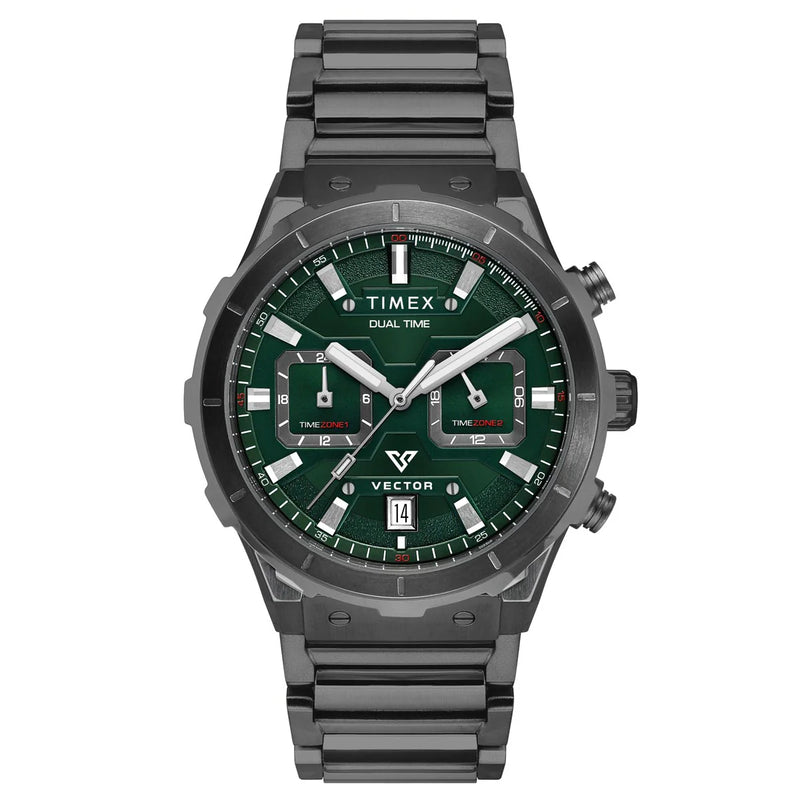 TIMEX Men Green Round Dial Analog Chronograph Watch - TWEG24802