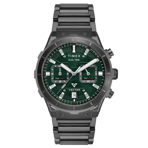 TIMEX Men Green Round Dial Analog Chronograph Watch - TWEG24802 - KRISHNA WATCH COMPANY