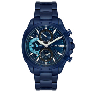TIMEX Men Blue Round Dial Analog Watch - TWEG25003 - KRISHNA WATCH COMPANY