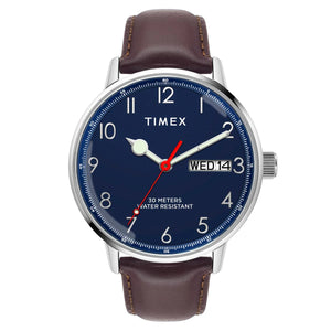 TIMEX Men Peach Round Dial Analog Watch - TWEG25504 - KRISHNA WATCH COMPANY