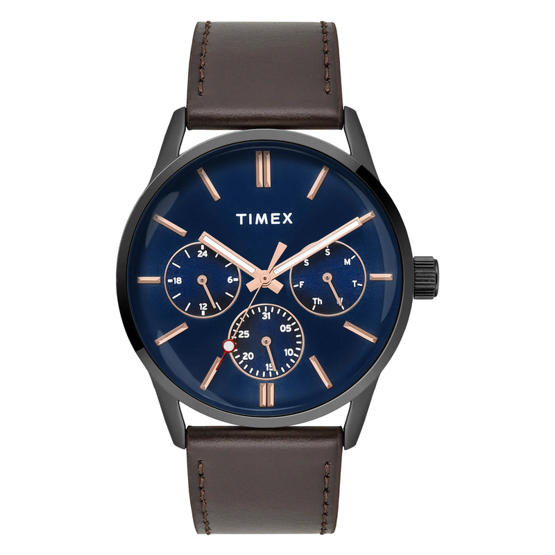Timex Trendline Round Blue Dial Analog Men Watch - TWEG25515