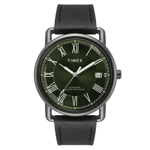 TIMEX Men Green Round Dial Analog Watch - TWEG25602 - KRISHNA WATCH COMPANY