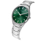 Timex Green Textured Dial Stainless Steel Bracelet Men's Watch - TWEG25800