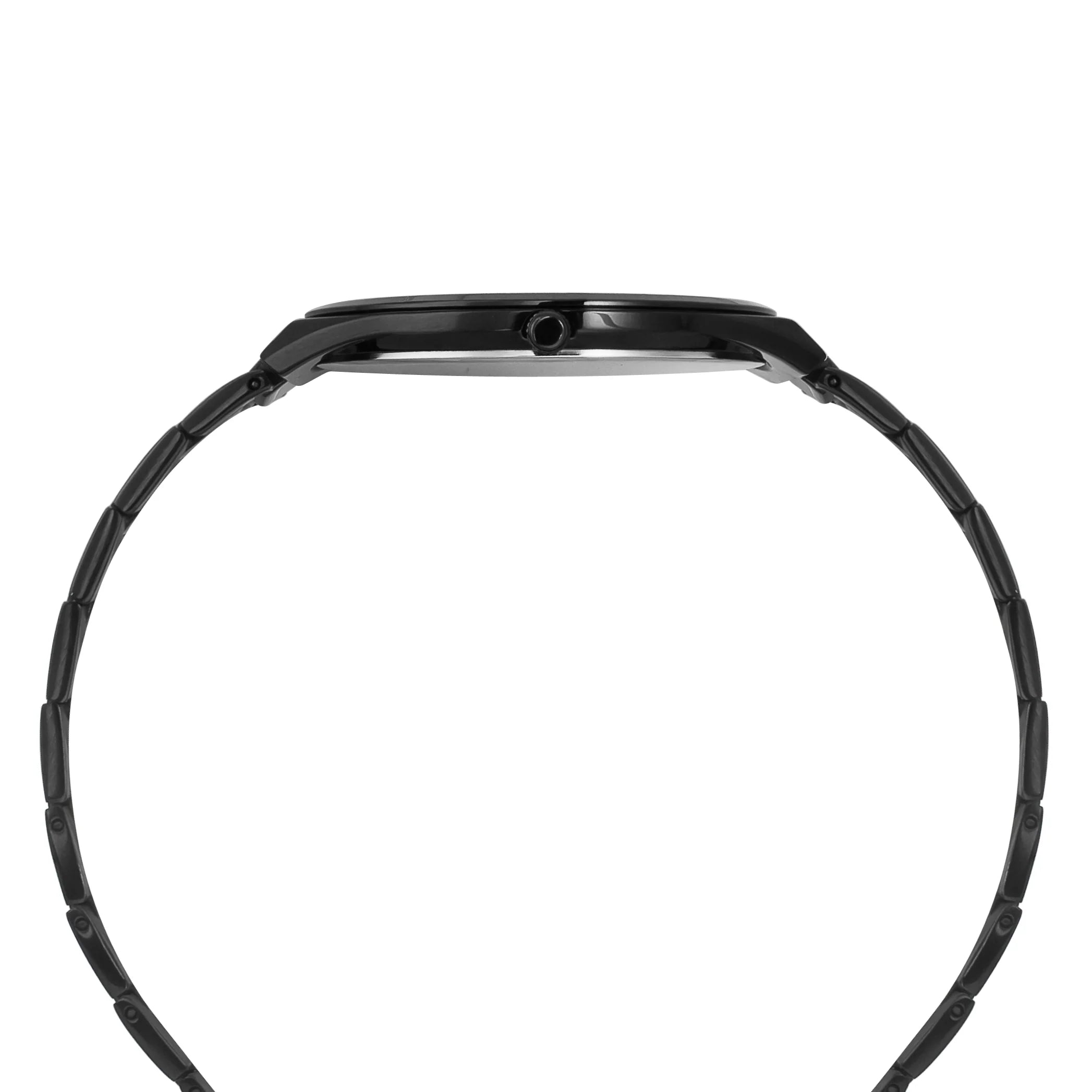 Timex Black Textured Dial Stainless Steel Bracelet Men's Watch - TWEG25803