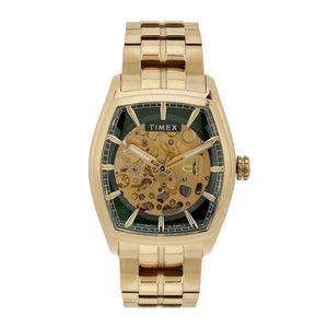 Timex Automatic Green Tonneau Dial Stainless Steel Men's Watch - TWEG25902 - KRISHNA WATCH COMPANY