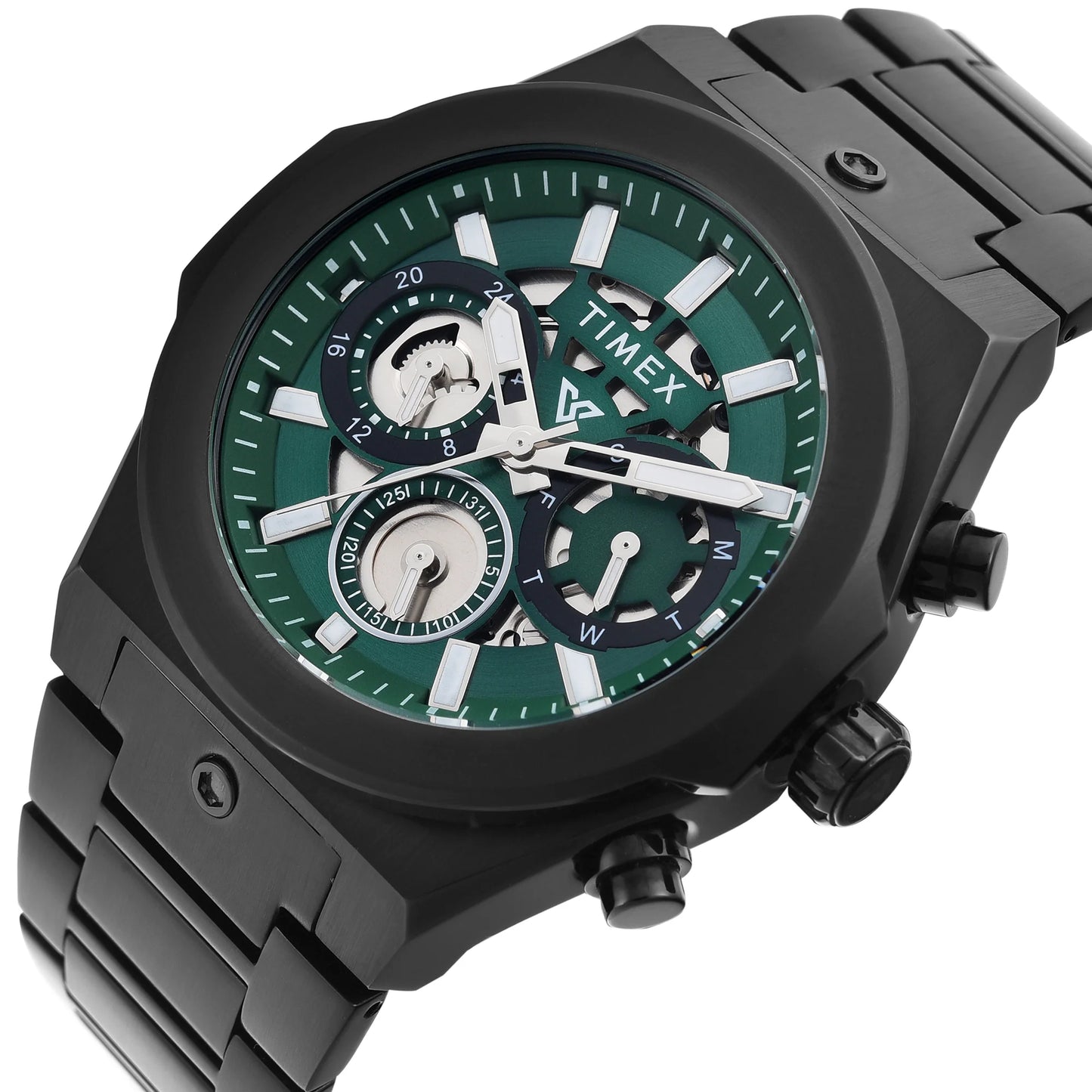 TIMEX Vector Men Green Round Dial Analog Watch - TWEG26102