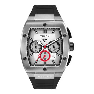 TIMEX Vector Men Silver Rectangle Chronograph Dial Analog Watch - TWEG26200 - KRISHNA WATCH COMPANY
