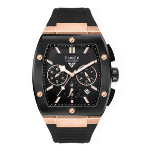 TIMEX Vector Men Black Rectangle Chronograph Dial Analog Watch - TWEG26201 - KRISHNA WATCH COMPANY