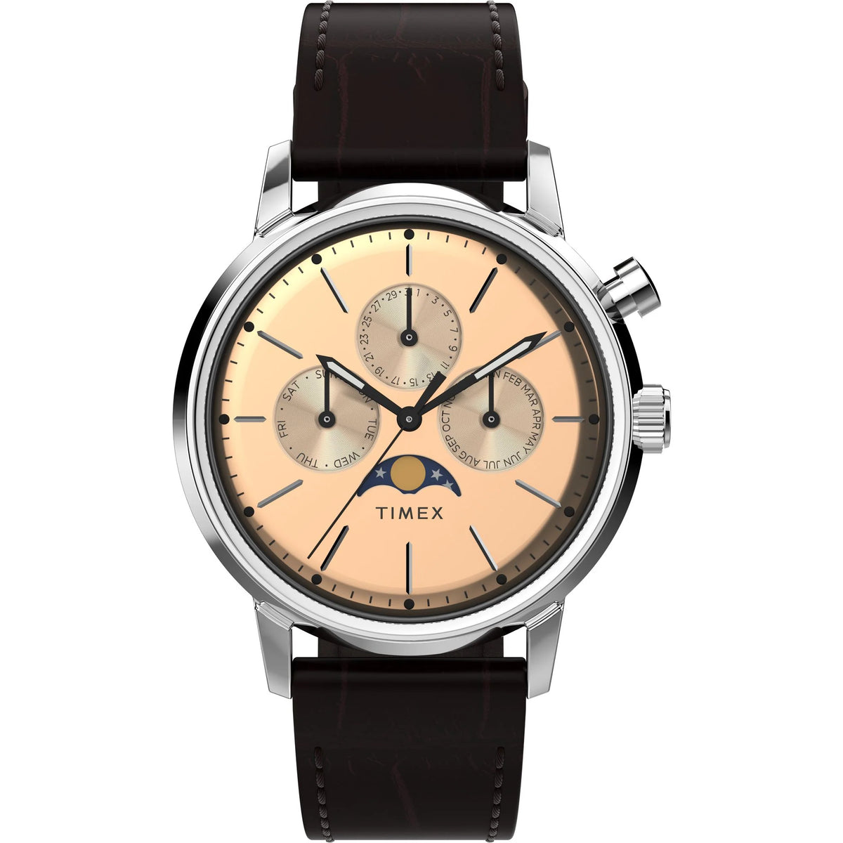 Timex Marlin Moon Phase Men's Watch - TWEG26801 - KRISHNA WATCH COMPANY