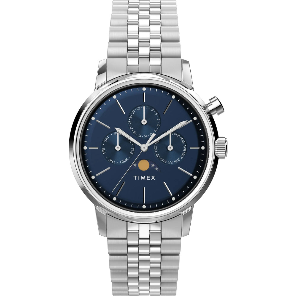 Timex Marlin Moon Phase Men's Watch - TWEG26802 - KRISHNA WATCH COMPANY