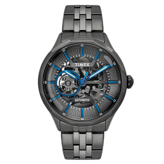 Timex Men's Premium Grey Round Dial Analog Watch - TWEG27601